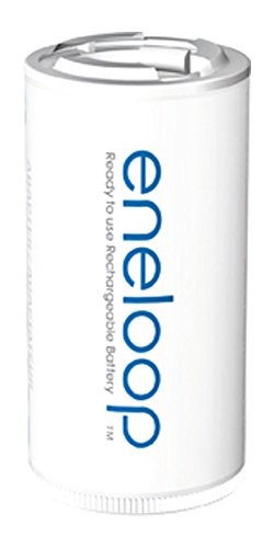 Panasonic Eneloop 2 Adaptadores para formato C (Requiere pila AA)