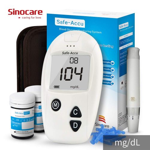 Glucosa en sangre kit de Safe Accu