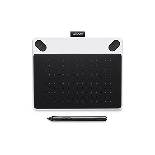 Wacom CTL-490DW-S Intuos Draw Tableta gráfica, Color blanco y negro
