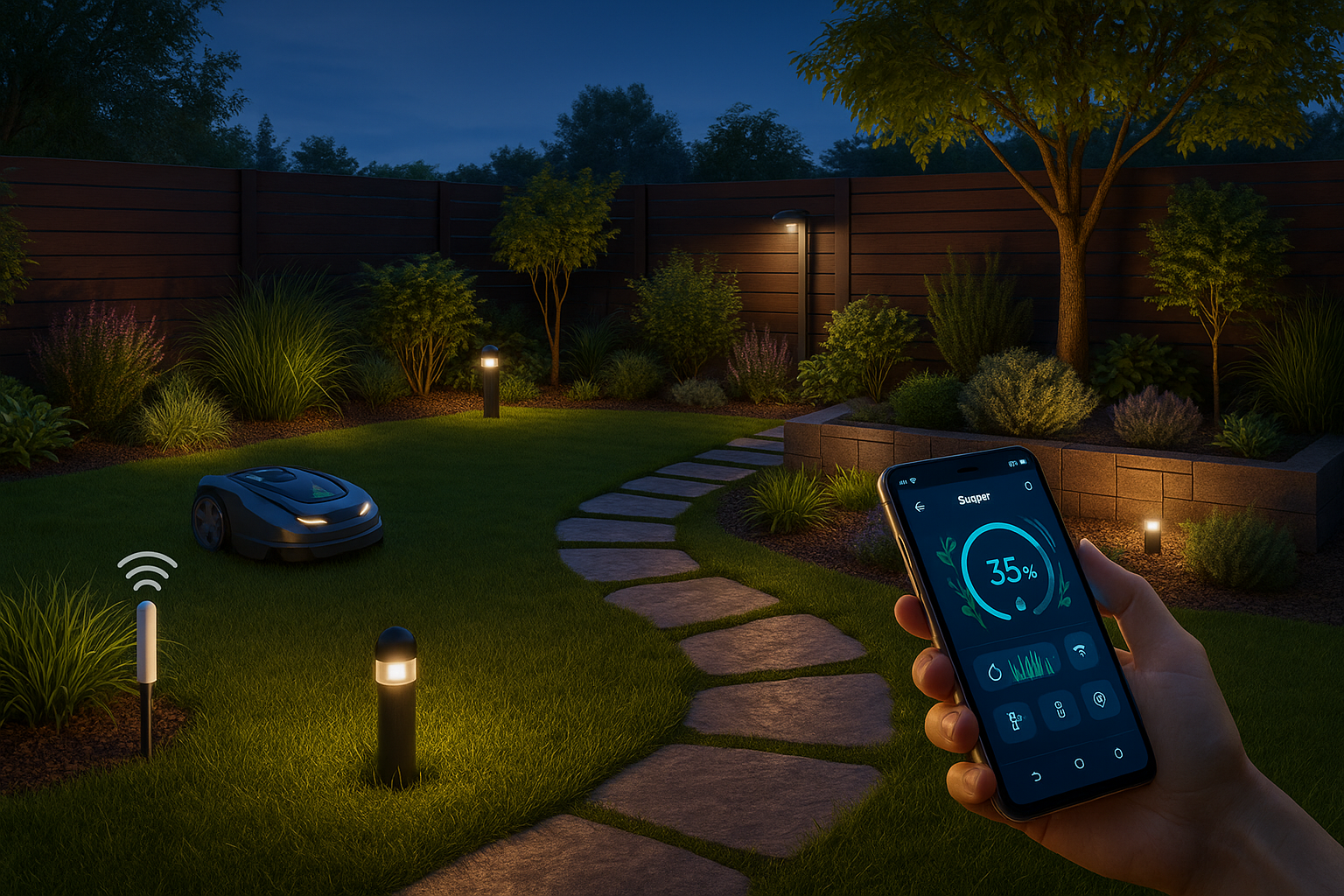 Tecnología en el diseño de jardines: hacia un exterior inteligente y sostenible